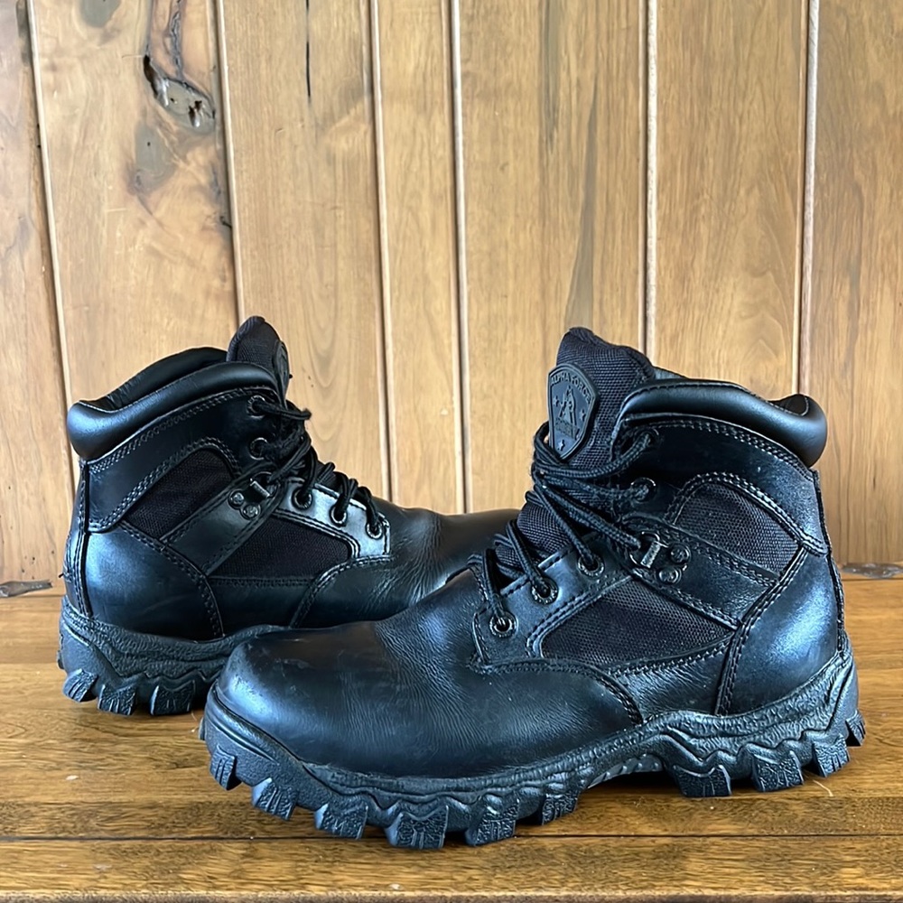 Rocky boots Alpha Force Black. Size 6W